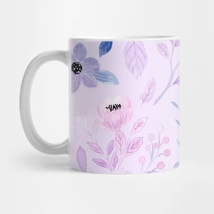 Soft Purple floral pattern Mug